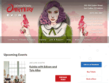 Tablet Screenshot of downtownartery.com